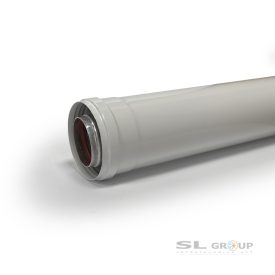 Füstcső egyenes 60/100 1m Turbós készülékhez