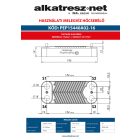 Használati melegvíz hőcserélő Immergas 16 lemezes