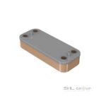 Használati melegvíz hőcserélő 12 lemezes