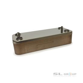 Használati melegvíz hőcserélő 16 lemezes