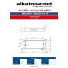 Használati melegvíz hőcserélő 14 lemezes